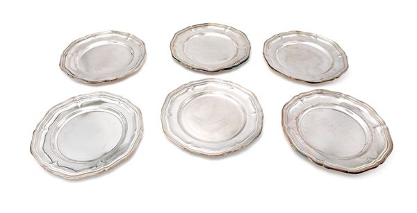 Sei piattini da dolce