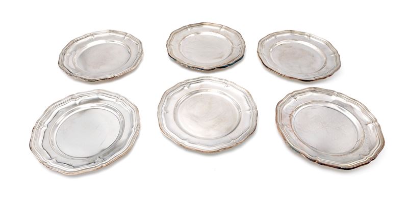 Sei piattini da dolce