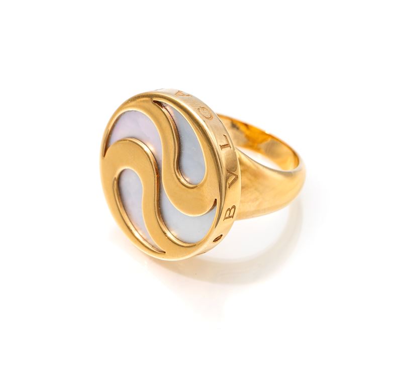 Bulgari Illusion Spinning Optical in oro e madreperla