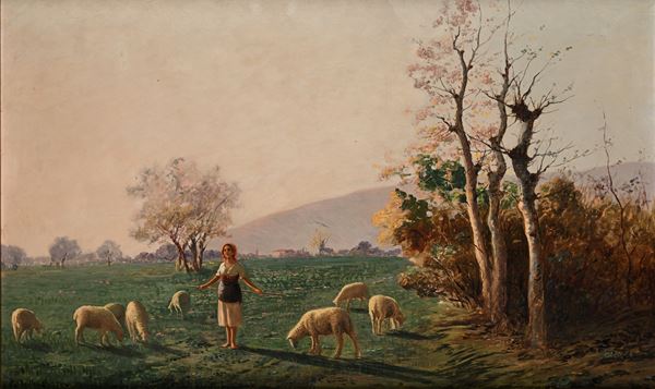 La giovane guardiana delle pecore