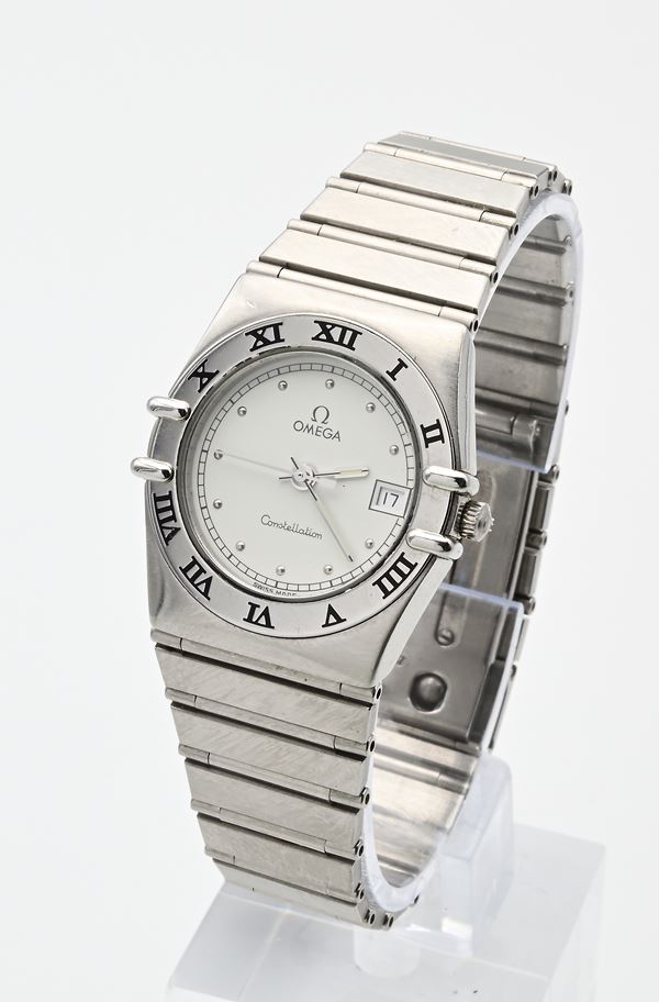 Omega Constellation 7961080.1 (Cal. 1426) - Orologio da polso al quarzo da donna con datario in acciaio con bracciale originale in acciaio