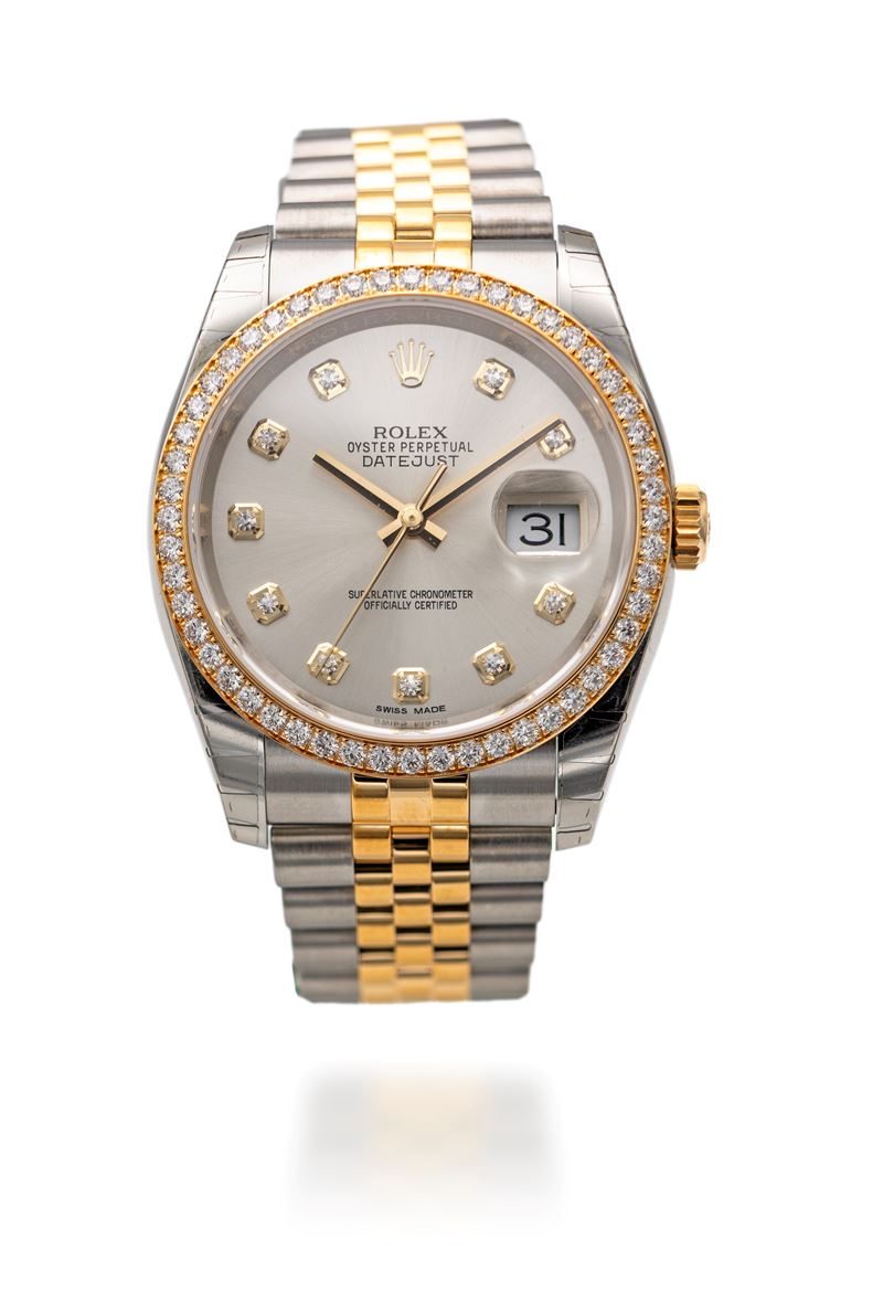 Rolex oyster perpetual DateJust 36 in acciaio ed oro