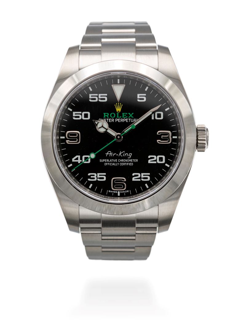 Rolex oyster perpetual Air King Wimbledon in acciaio