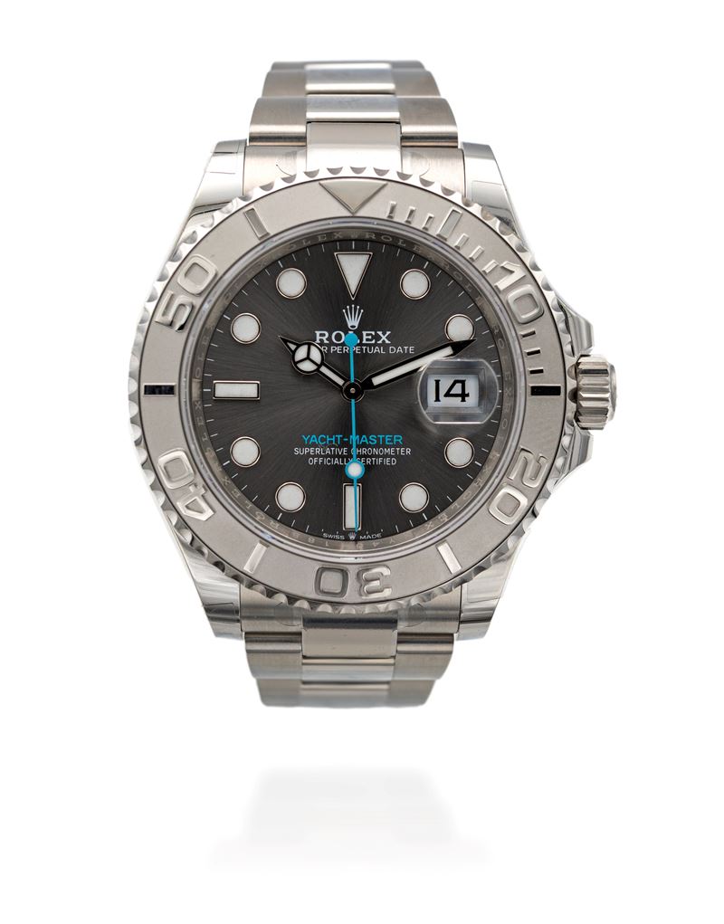 Rolex oyster perpetual date yacht master in acciaio