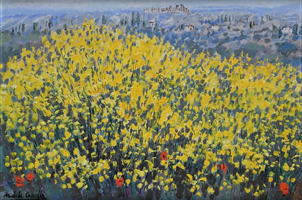 Michele Cascella - Ginestre di S. Gimignano