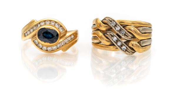 Coppia di anelli in oro