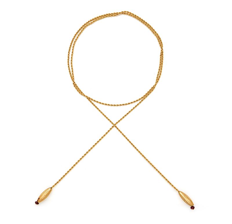Saliscendi in oro, oro giallo 750/000