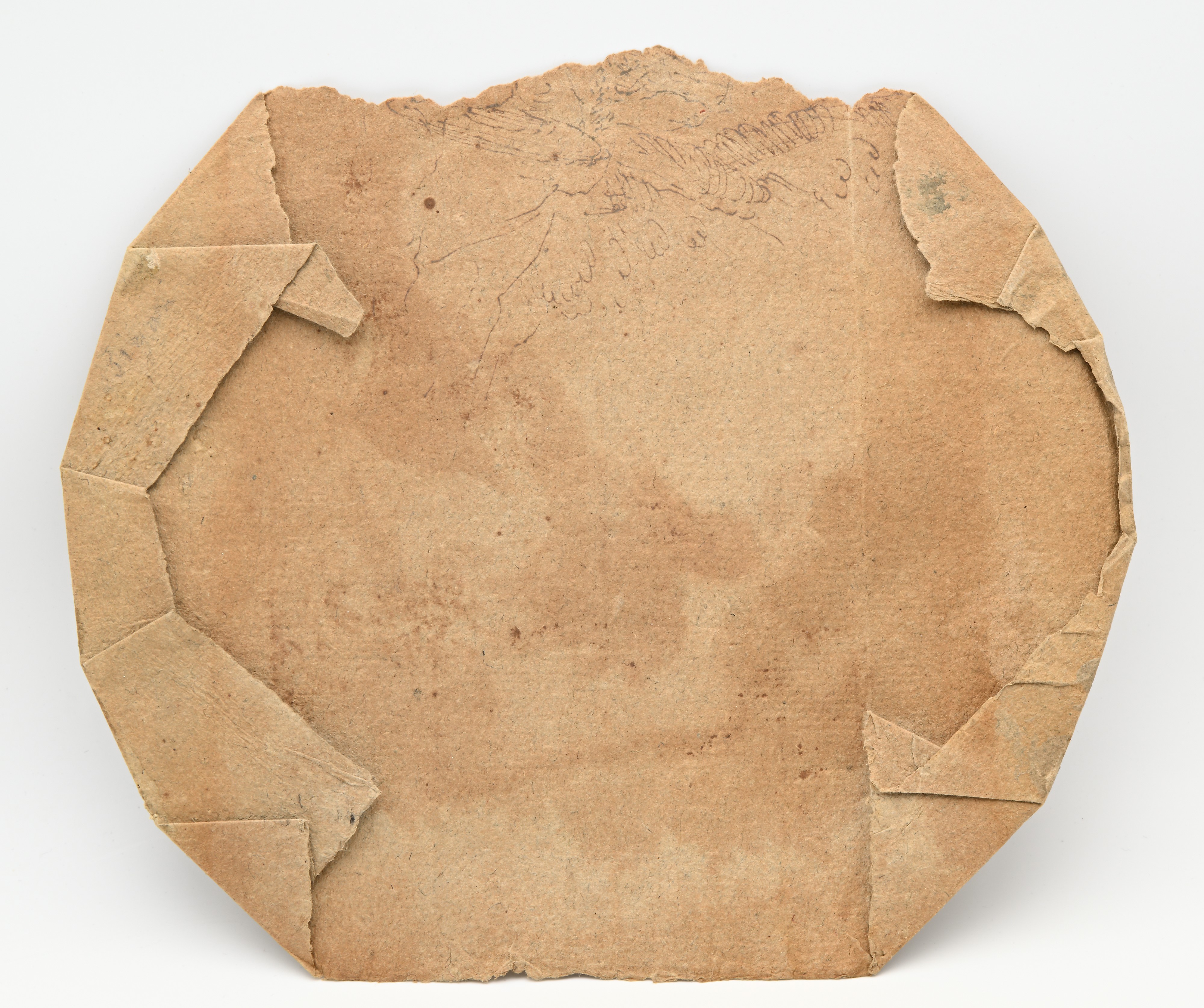 Recto: Studio di figure sotto l'albero - Verso: Studio di albero