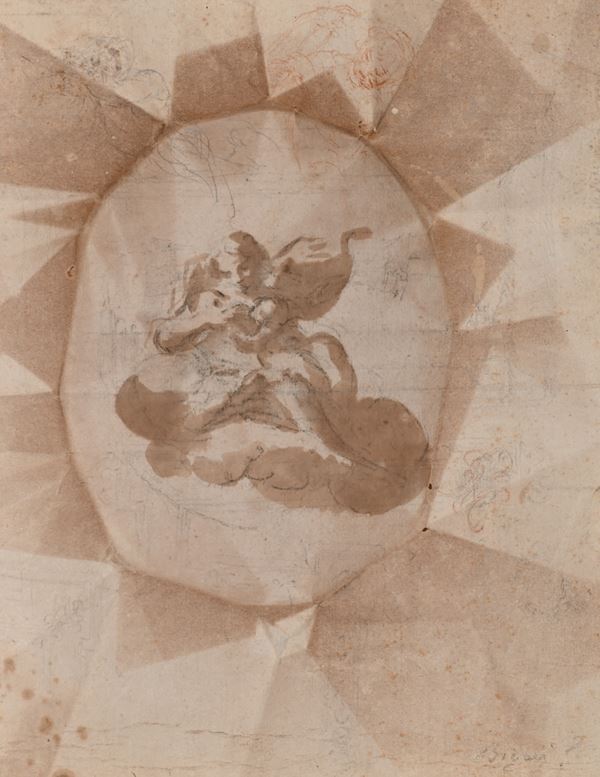 Recto: Studio di Carità - Verso: Studi di volti