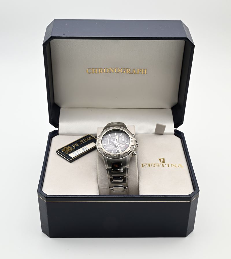 Festina Alarm Chronograph F6643/4 - Orologio da polso Cronografo con datario al quarzo da uomo in...