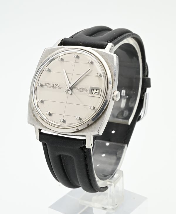 Seiko Self-Dater Dial-shock 17 Jewels Sea Lion M88 6205-8000 (Cal. 6205B) - Orologio da polso automatico con datario da uomo in acciaio