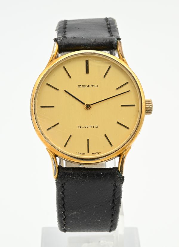 Zenith Quartz 27.0060.315 (Cal.31.5) - Orologio da polso al quarzo da uomo in metallo placcato in oro giallo 10M con fondello in acciaio