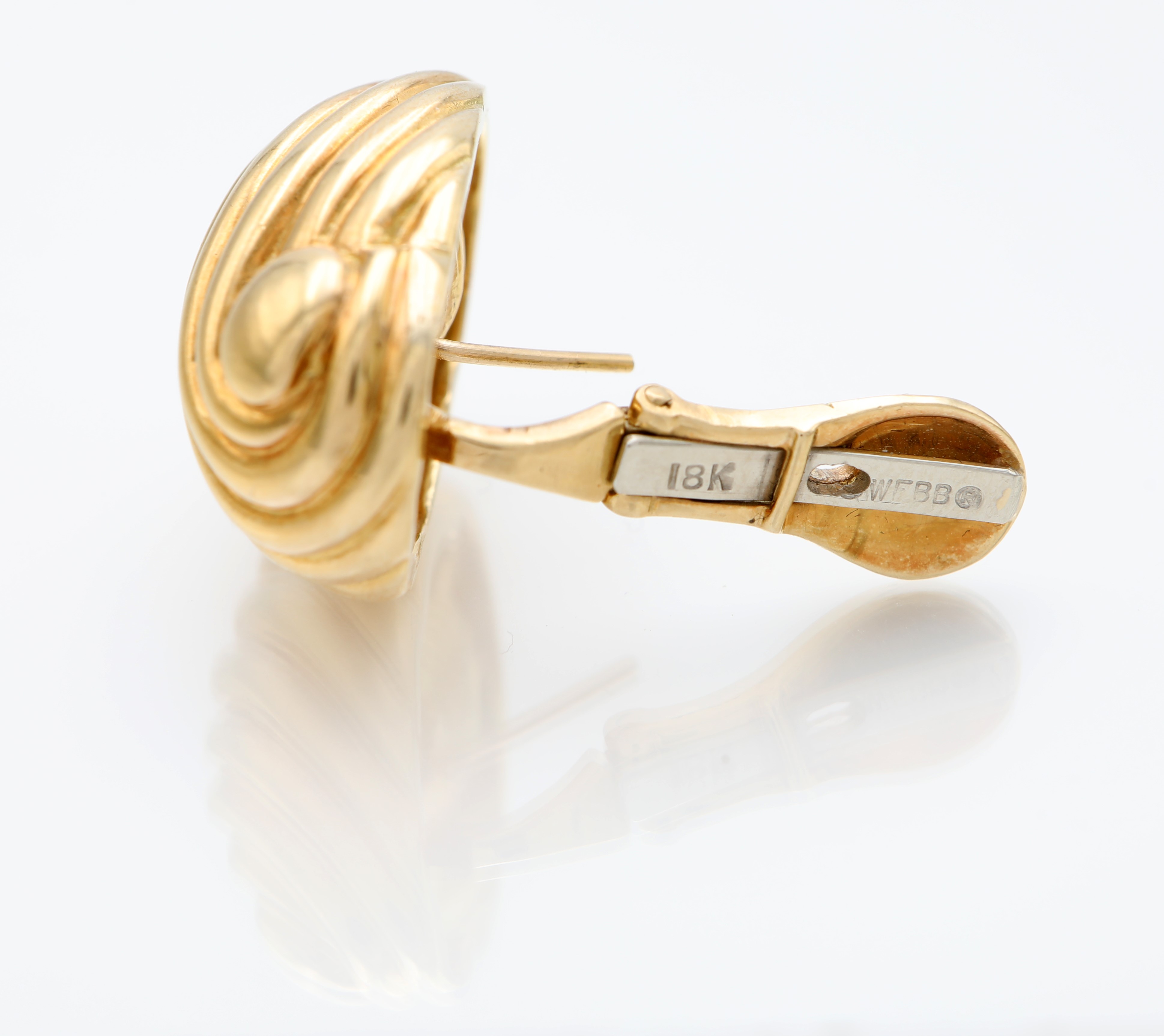 Webb, coppia di orecchini in oro