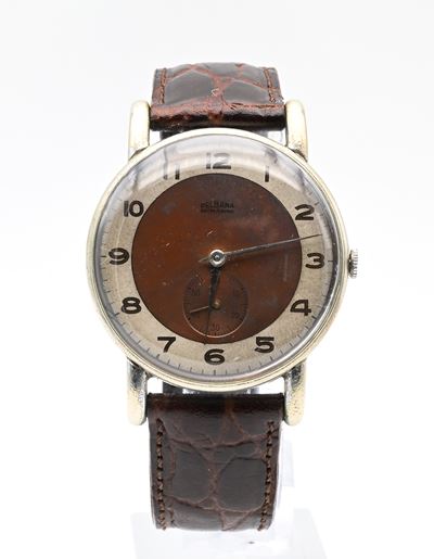 Delbana Watch Ancre 15 Rubis - Orologio da Polso a Carica Meccanica da Uomo in Metallo Cromato co...