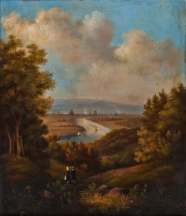 Pittore del XVIII secolo - VEDUTA DI SAN PIETRO