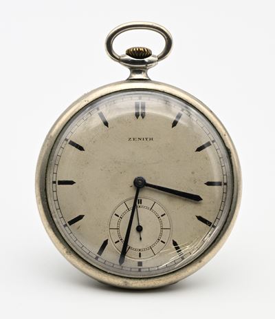 Zenith - Orologio da Tasca Remontoir in Metallo Cromato