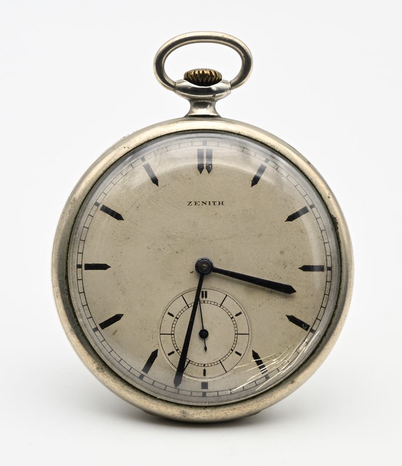 Zenith - Orologio da Tasca Remontoir in Metallo Cromato