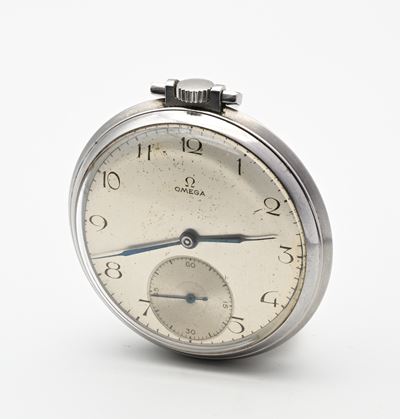 Omega 38.5 L.t. - Orologio da Tasca Remontoir in Acciaio