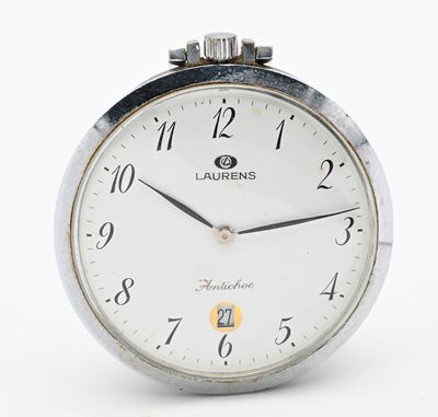 Laurens Antichoc (cal Cupillard 233.68e) - Orologio da Tasca Remontoir con Datario in Metallo Cro...