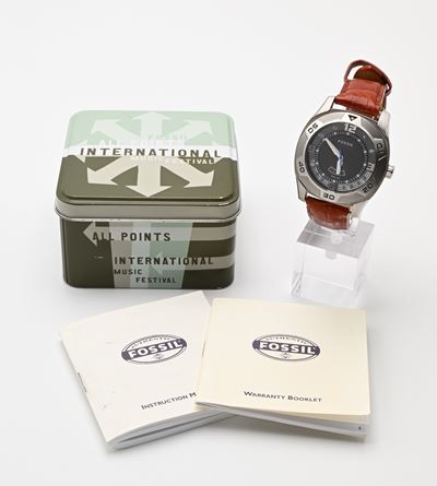 Fossil Blue (am4030 110607) - Orologio da Polso Automatico con Datario da Uomo in Acciaio