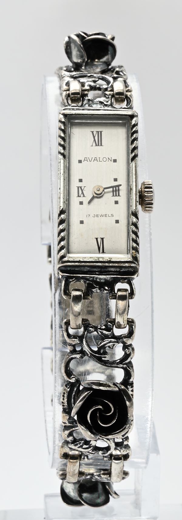 Avalon - Orologio bracciale a carica meccanica in argento 835/000