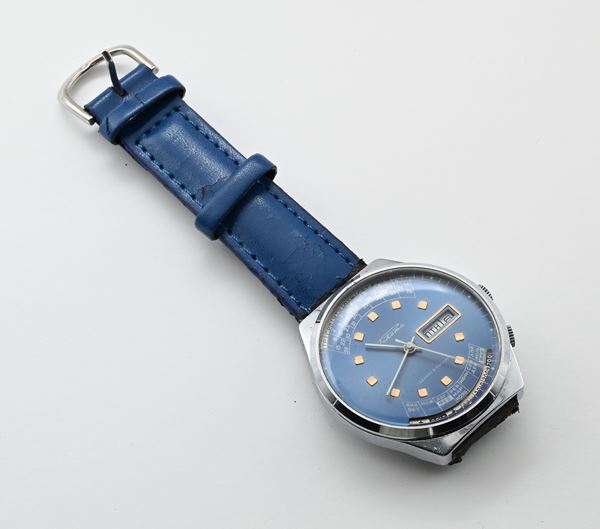 Raketa Perpetual Calendar 2628H - Orologio da polso calendario perpetuo a carica meccanica in metallo cromato