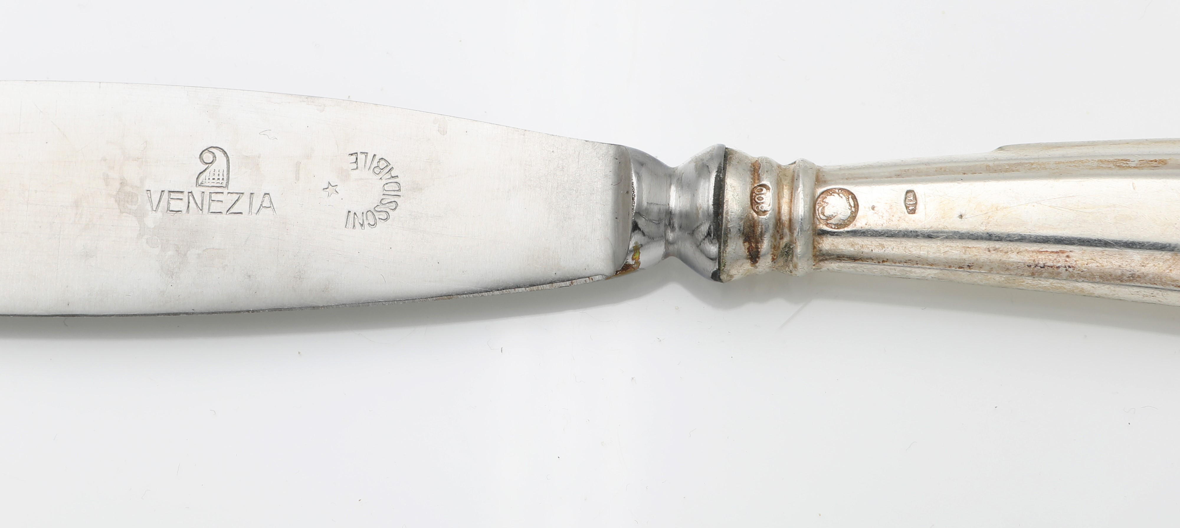 Servizio di posate San Marco in argento 800/000 per dodici posti entro scatola originale