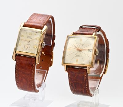 2 Orologi da Polso in Metallo Placcato in Oro Giallo e Fondello in Acciaio: Avia 15 Jewels; Dafna...