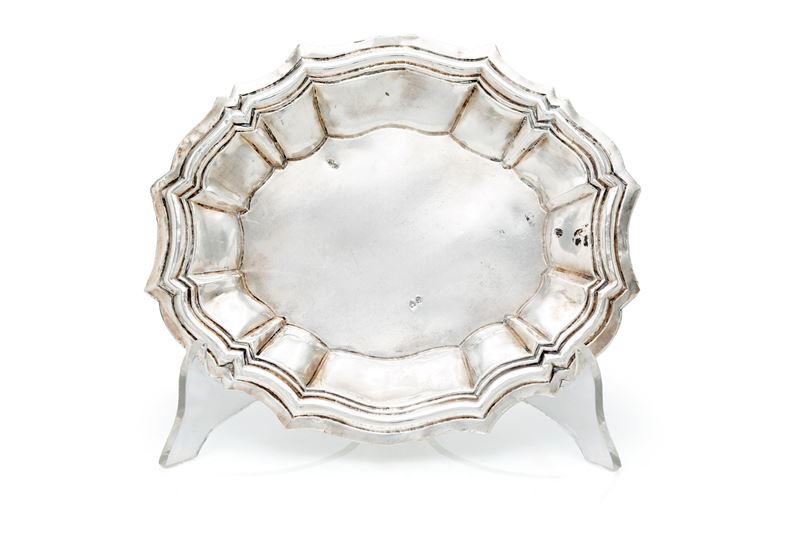 Vassoietto ovale sagomato, Roma, Stato Pontificio