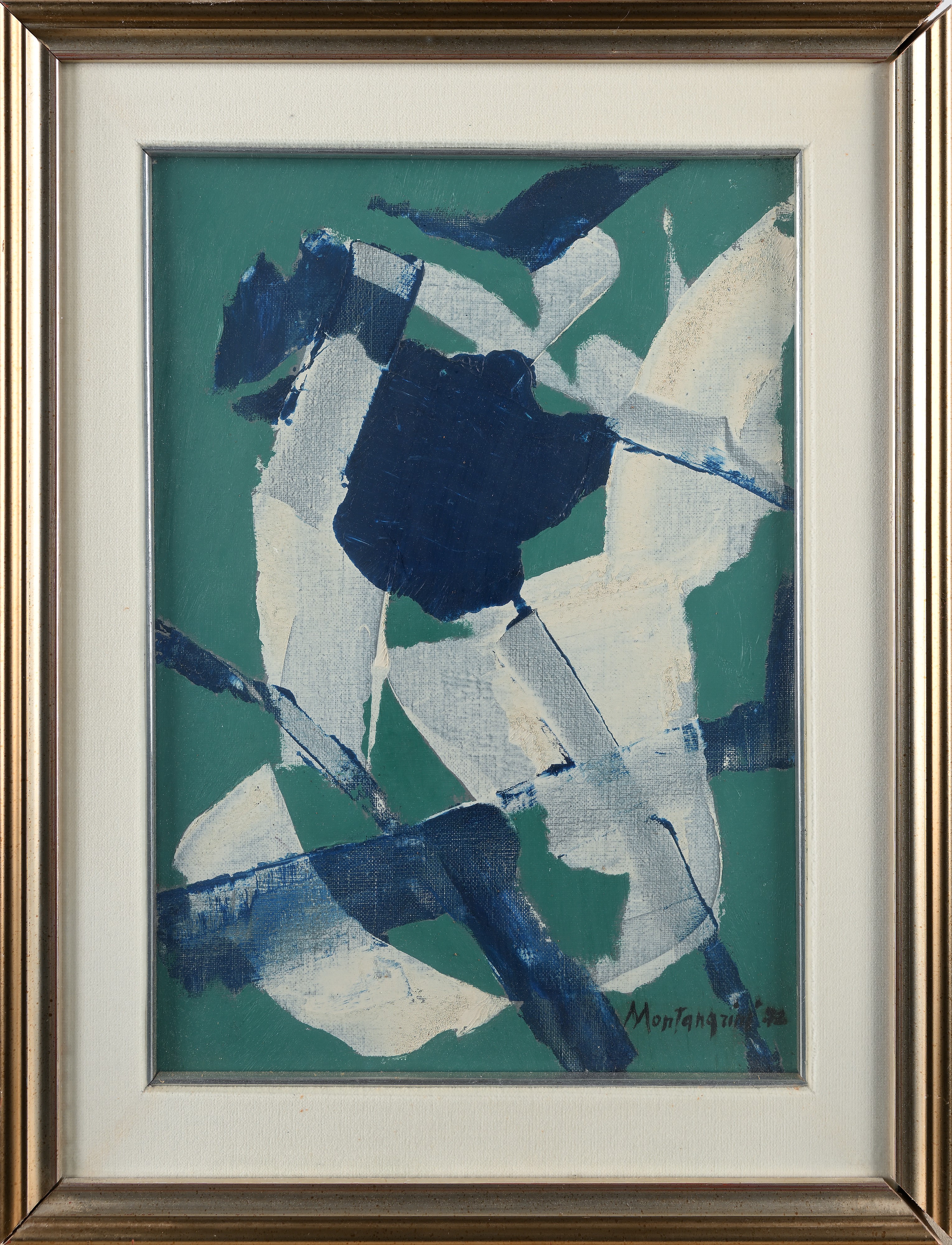 Luigi Montanarini - Composizione, olio su tela (1972)