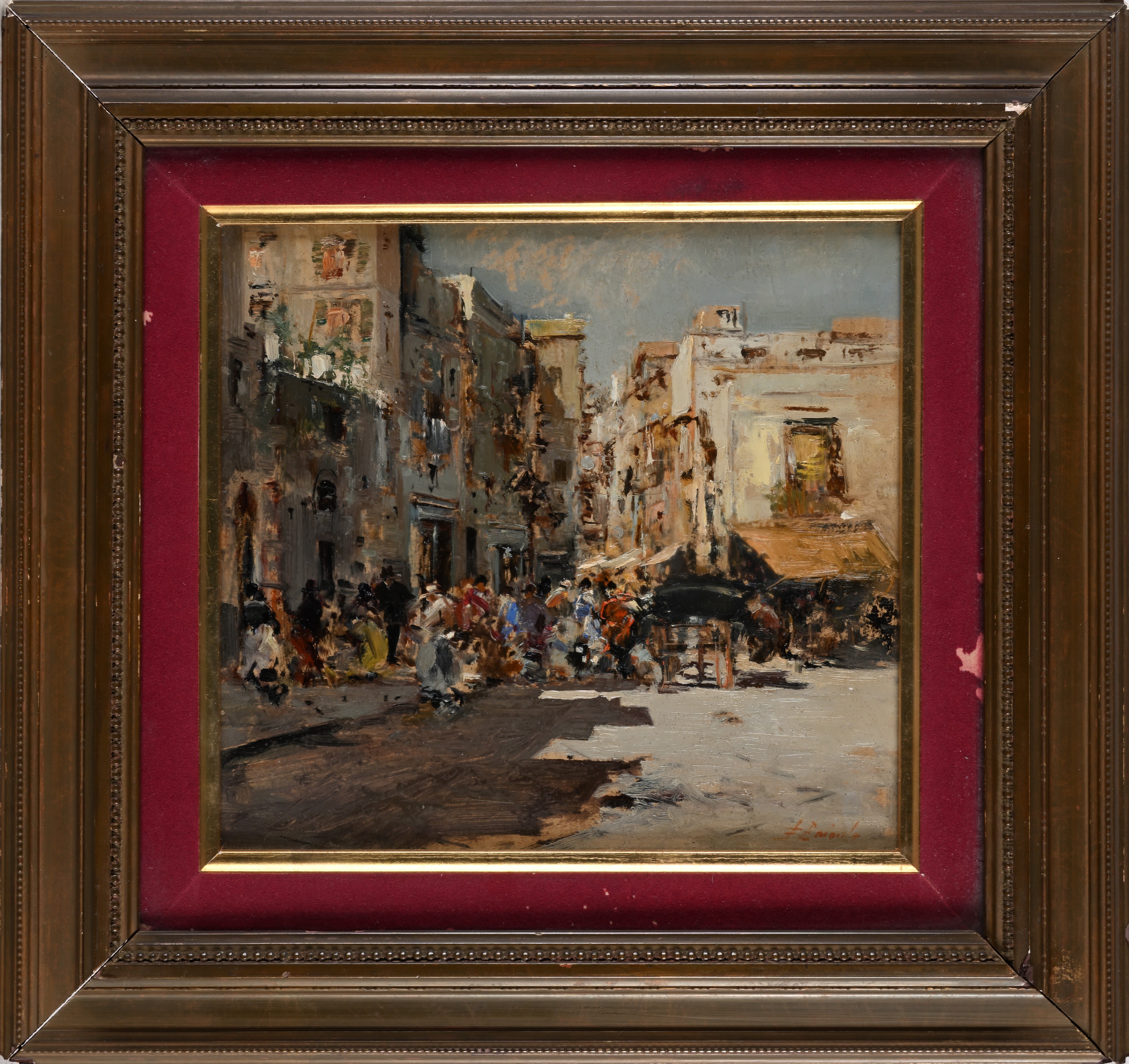 Scena di vita nell’antico quartiere