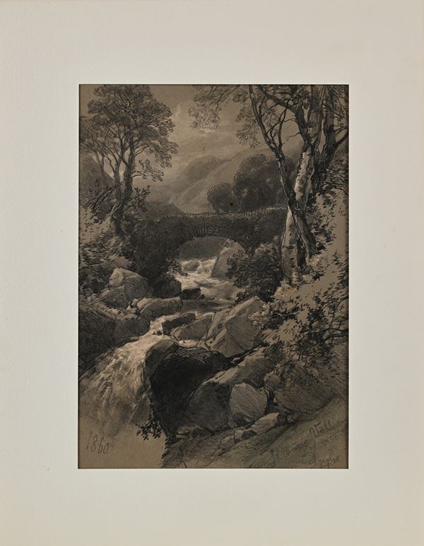 Ponticello presso un torrente di montagna