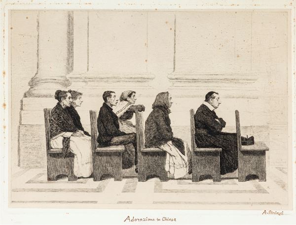 'Adorazione in chiesa'