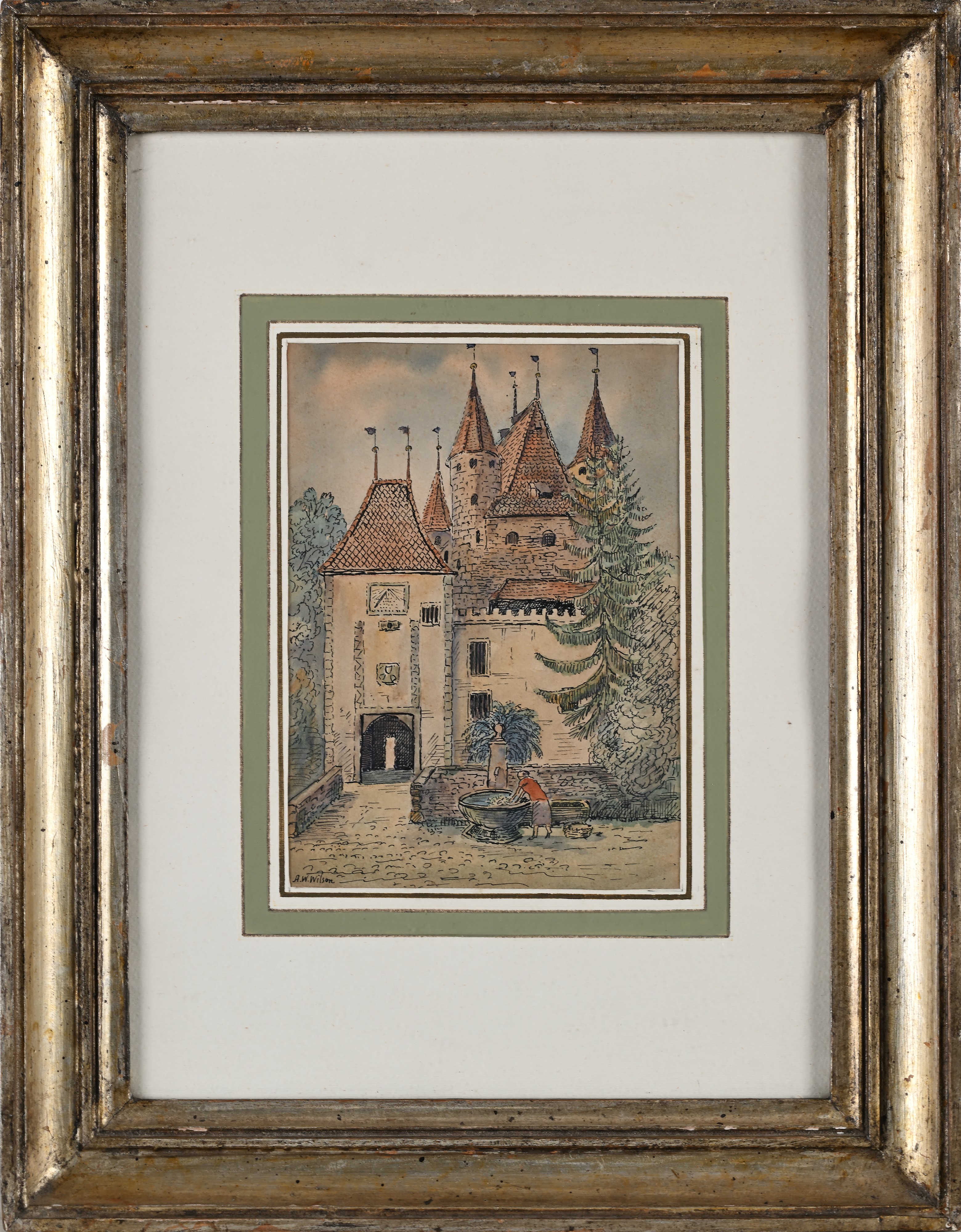 ‘Entrance – THUN – Castle’ e ‘Court ya Castle Rheinberger Balzas (Liechtenstein)’