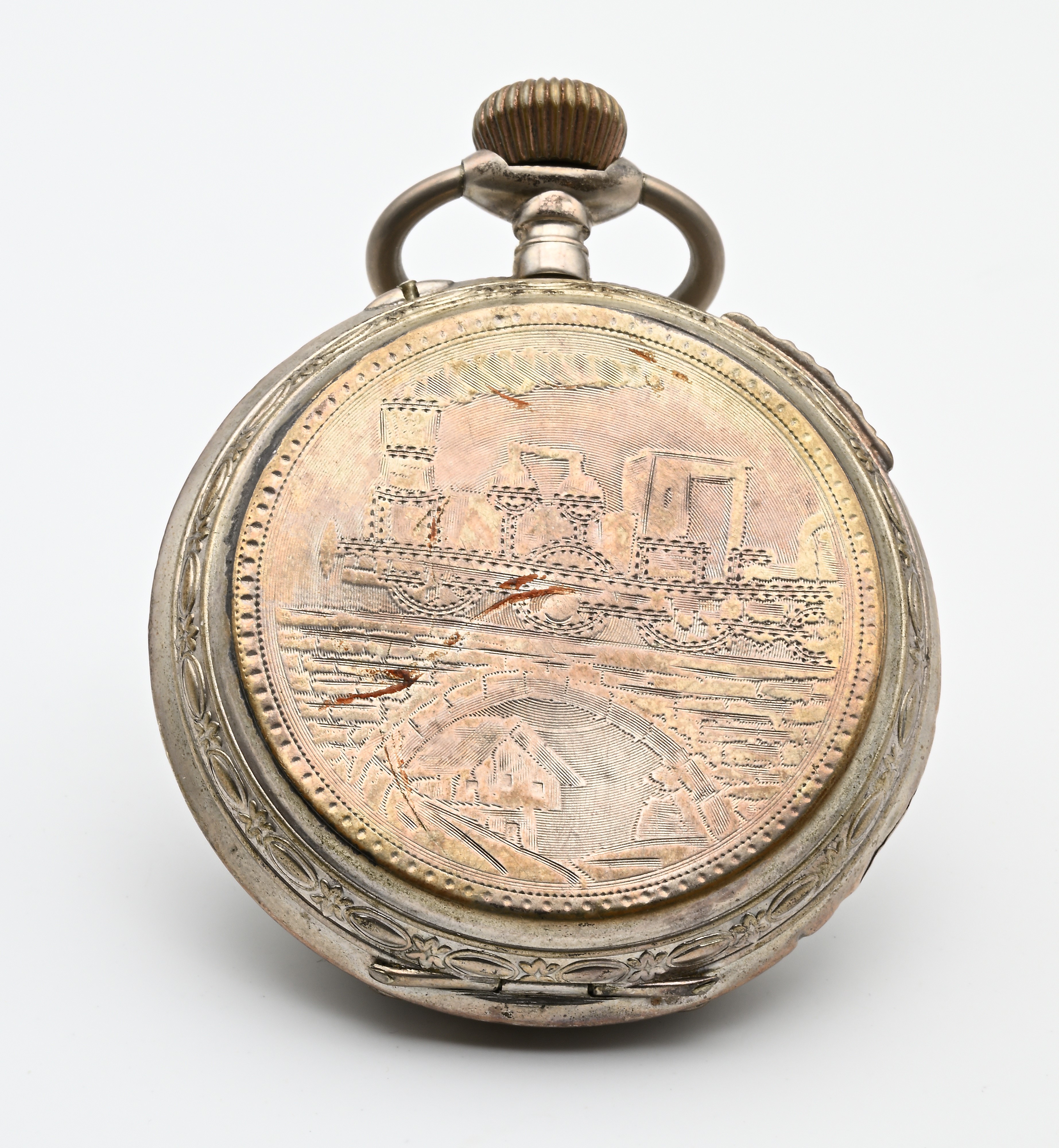 Doxa, Antimagnetique—Orologio da tasca per ferroviere con scappamento ad ancora e remontoir, cass...