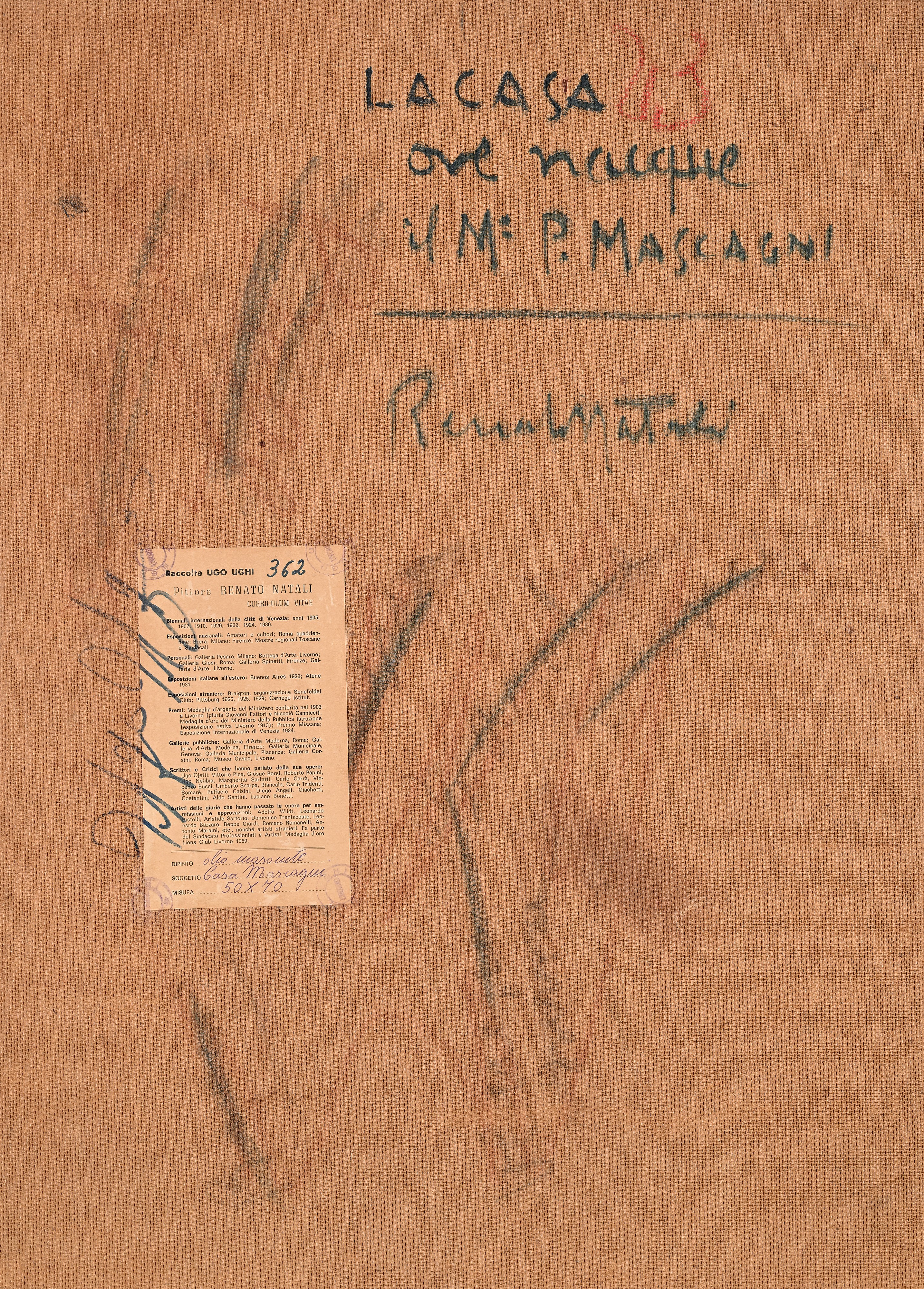 ‘LA CASA ove nacque il M° P. MASCAGNI’