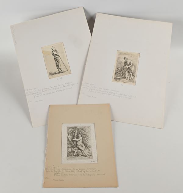Salvator Rosa : Lotto di tre incisioni  - Asta Asta a Tempo - Antiquariato: Mobili, Arredi, Stampe e Porcellane - Casa d'Aste Arcadia