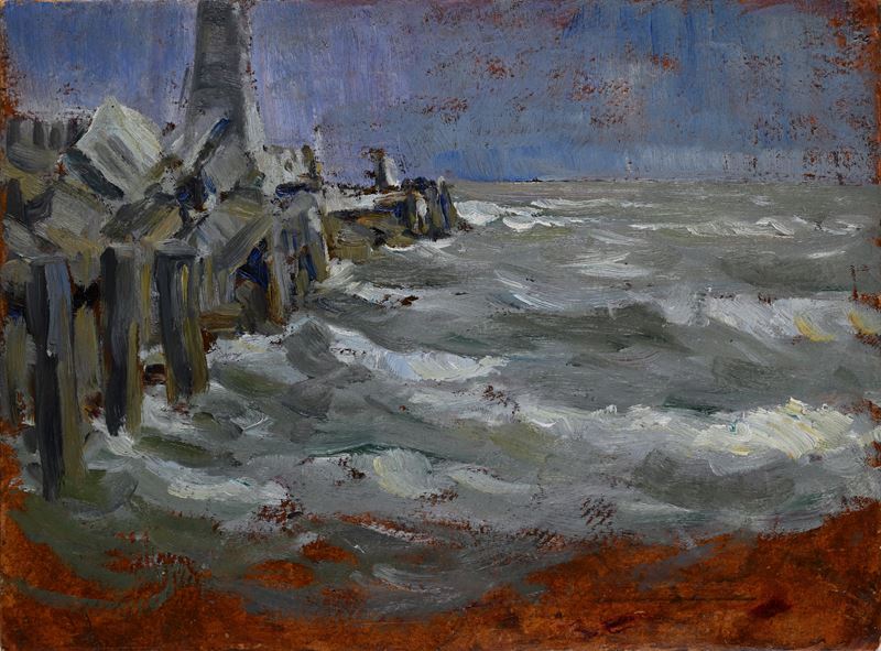 Mareggiata sugli scogli