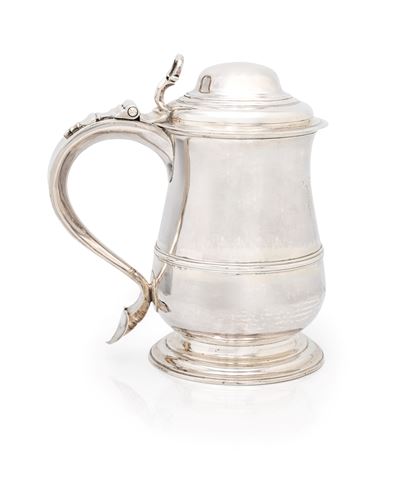 Charles Woodward o Chas Wright, Tankard in argento, Londra 1771