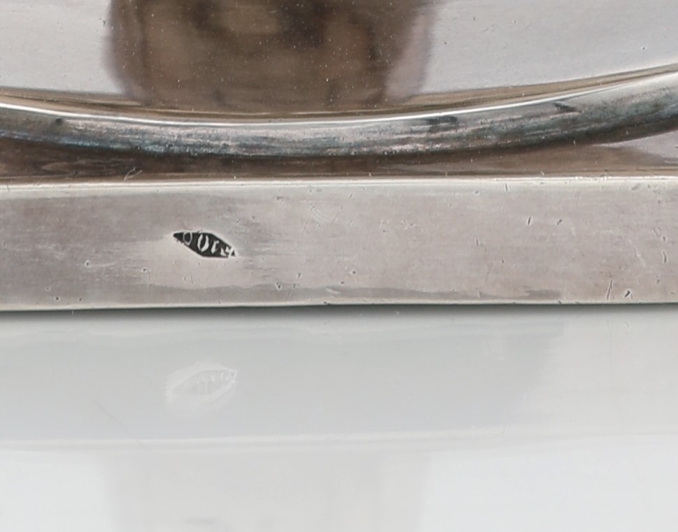 Francesco Ossani, Zuccheriera bianfiancata con coperchio, argento, Roma c. 1820