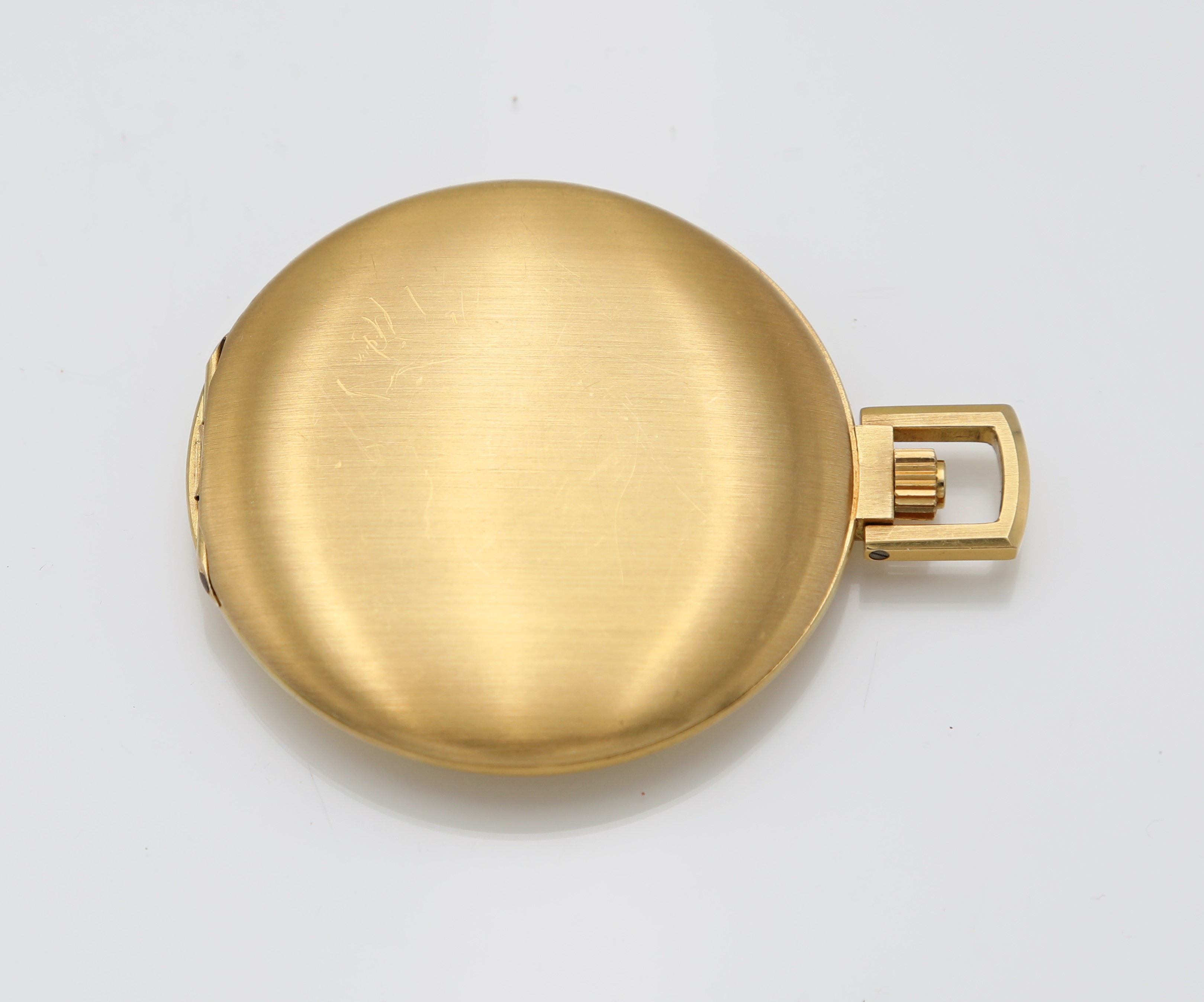 Jaeger-LeCoultre, Orologio da tasca a savonette, doppia cassa in oro giallo 750/000 (ref. 9104)