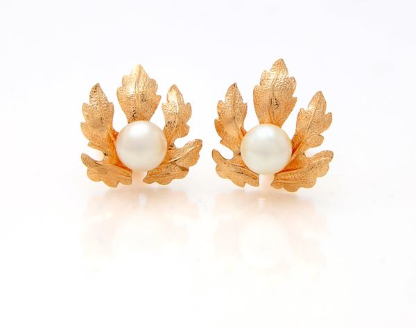 Weingrill, orecchini in oro e perle