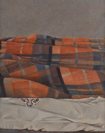 Coperta scozzese, olio su tela (1984)