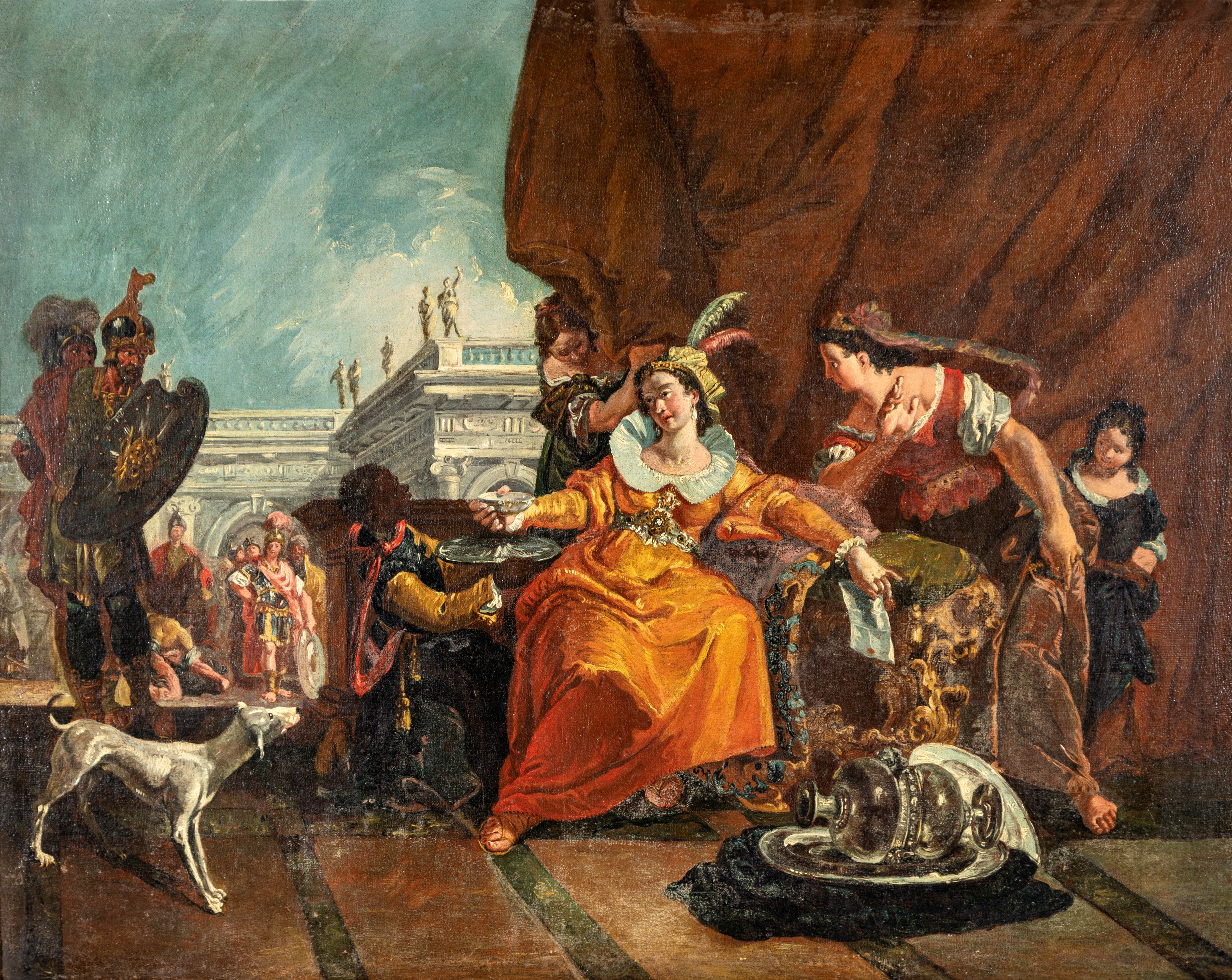 a) Sofonisba; b) Clemenza di Scipione