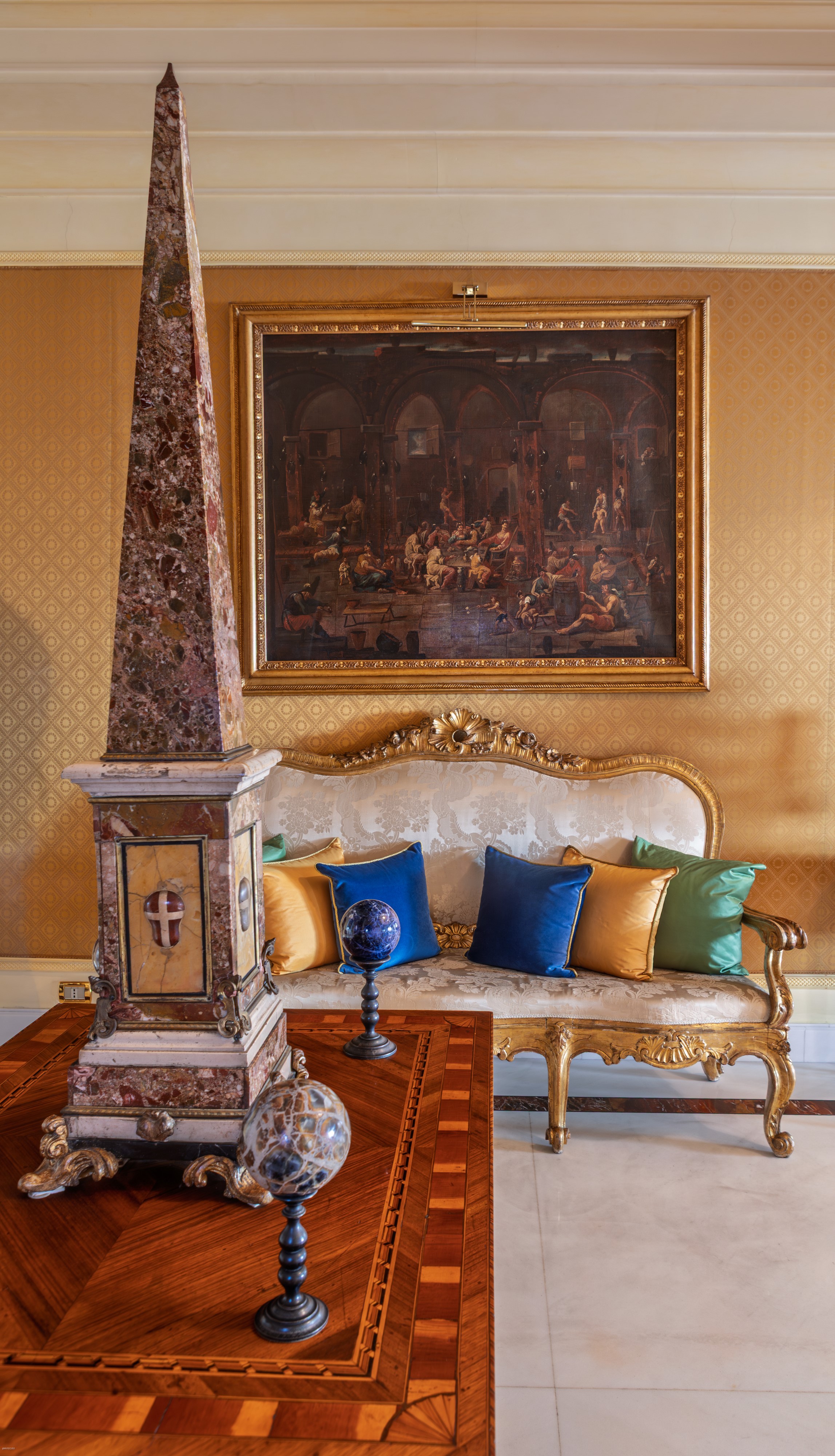 Scena d'interno con figure