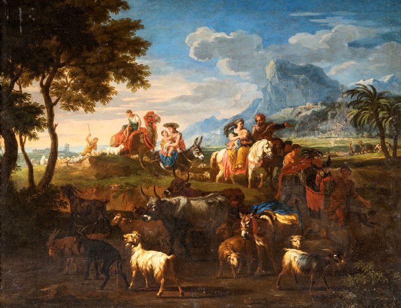 Paesaggio con il viaggio di Giacobbe in Egitto