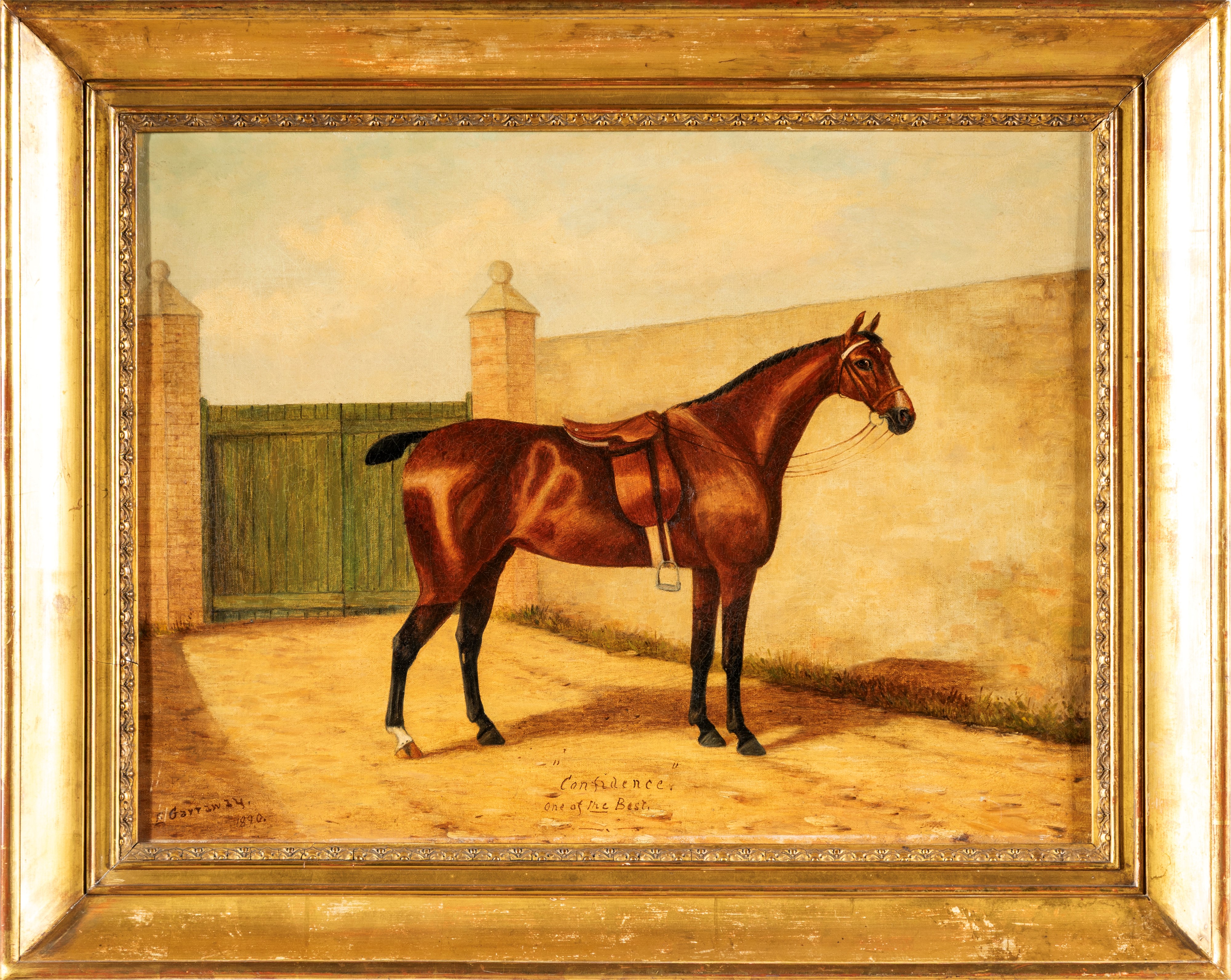 Edward Garraway - Confidence, one of the Best, olio su tela, 1890
