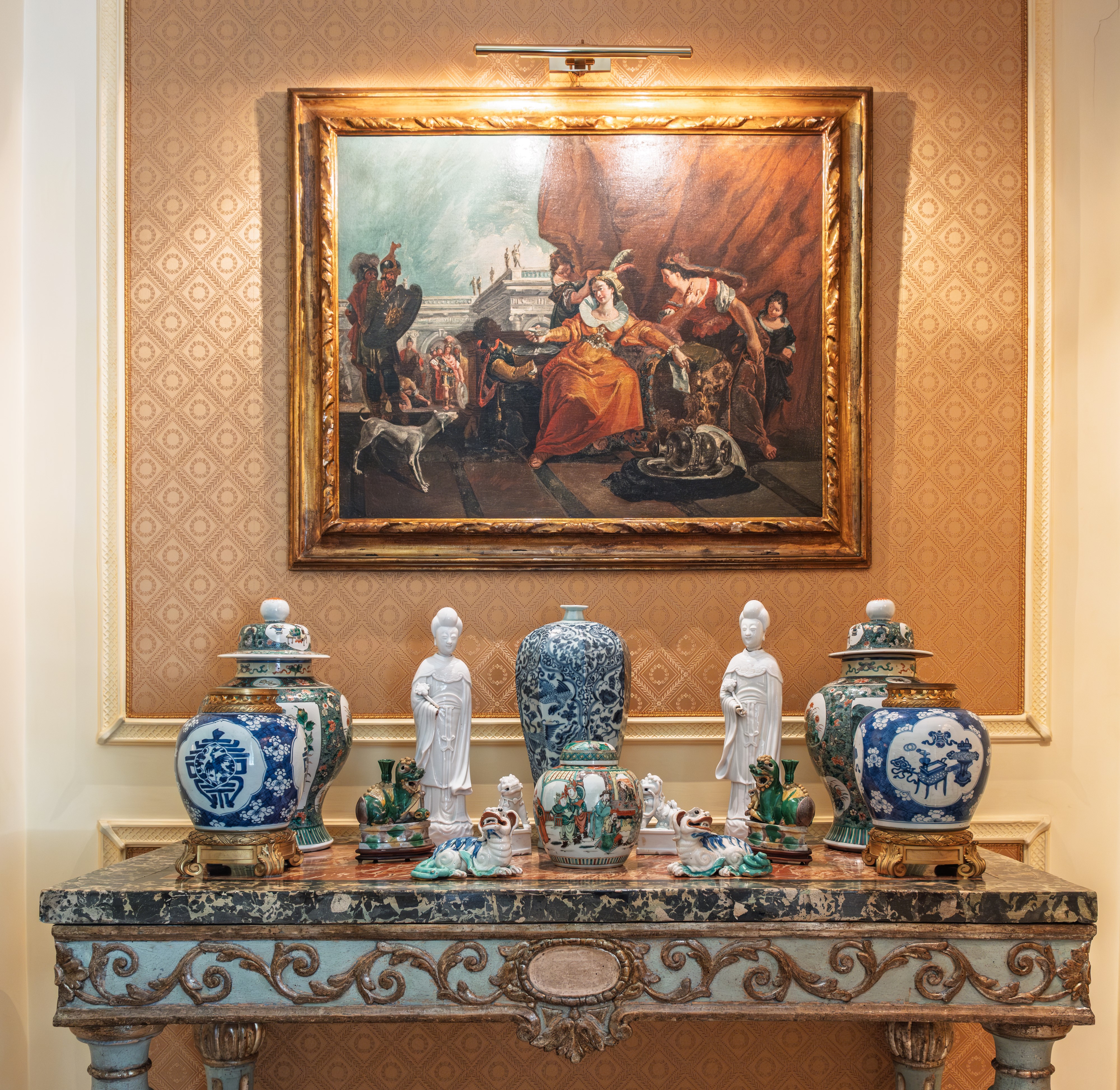 Piccolo ginger jar in porcellana policroma, Cina, dinastia Qing, XIX secolo