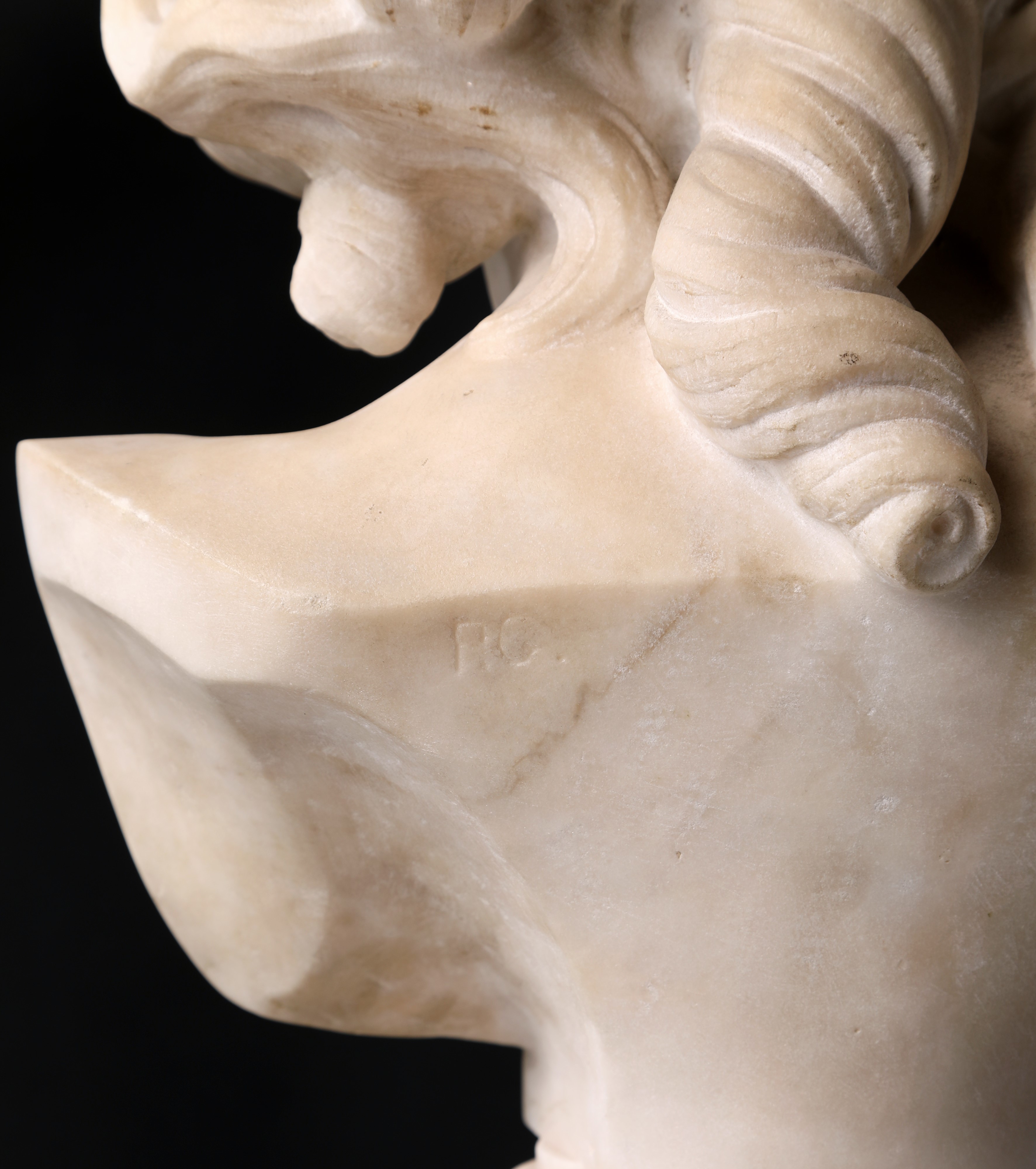 Jean-pierre-antoine Tassaert - Busto di Cupido in marmo bianco