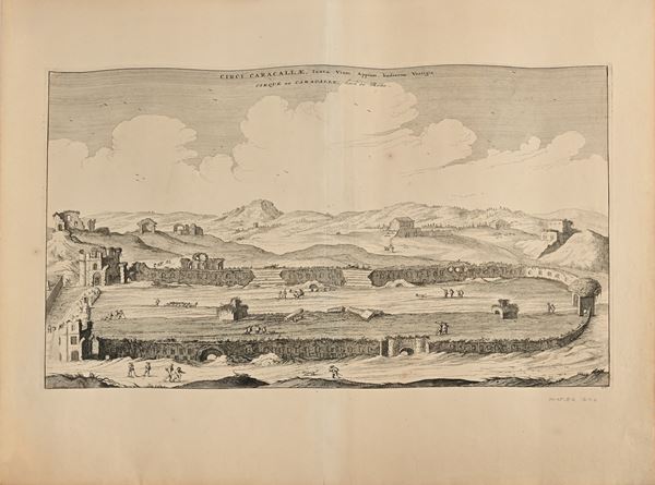 Johan Blaeu - Circi Caracallae Iuxta Viam Appiam, hodierna Vestigia